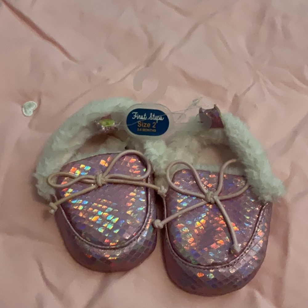 Pink loafers